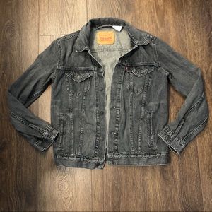 Vintage Levi’s Washed Black Denim Jacket